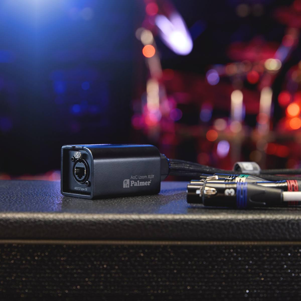 PALMER AoC Loom XLRf - Cavo adattatore audio multicore over Cat da etherCON a 4 connettori XLR femmina