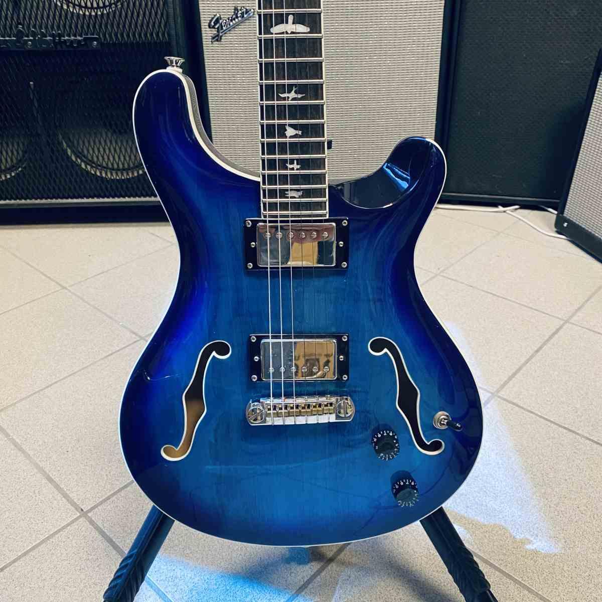 Prs se hollowbody ii faded blue burst chitarra semiacustica - usato garantito