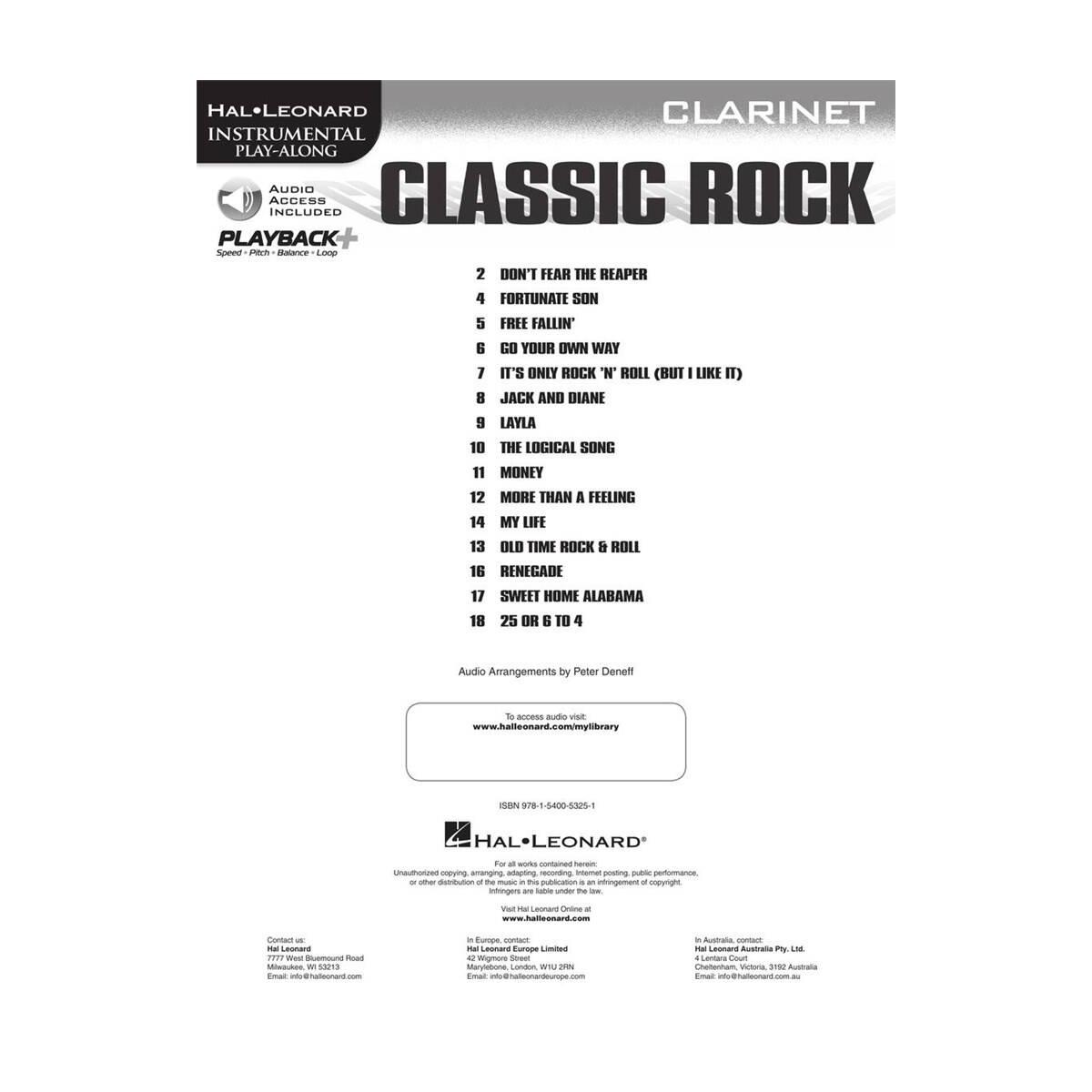 Classic rock per clarinetto + audio online