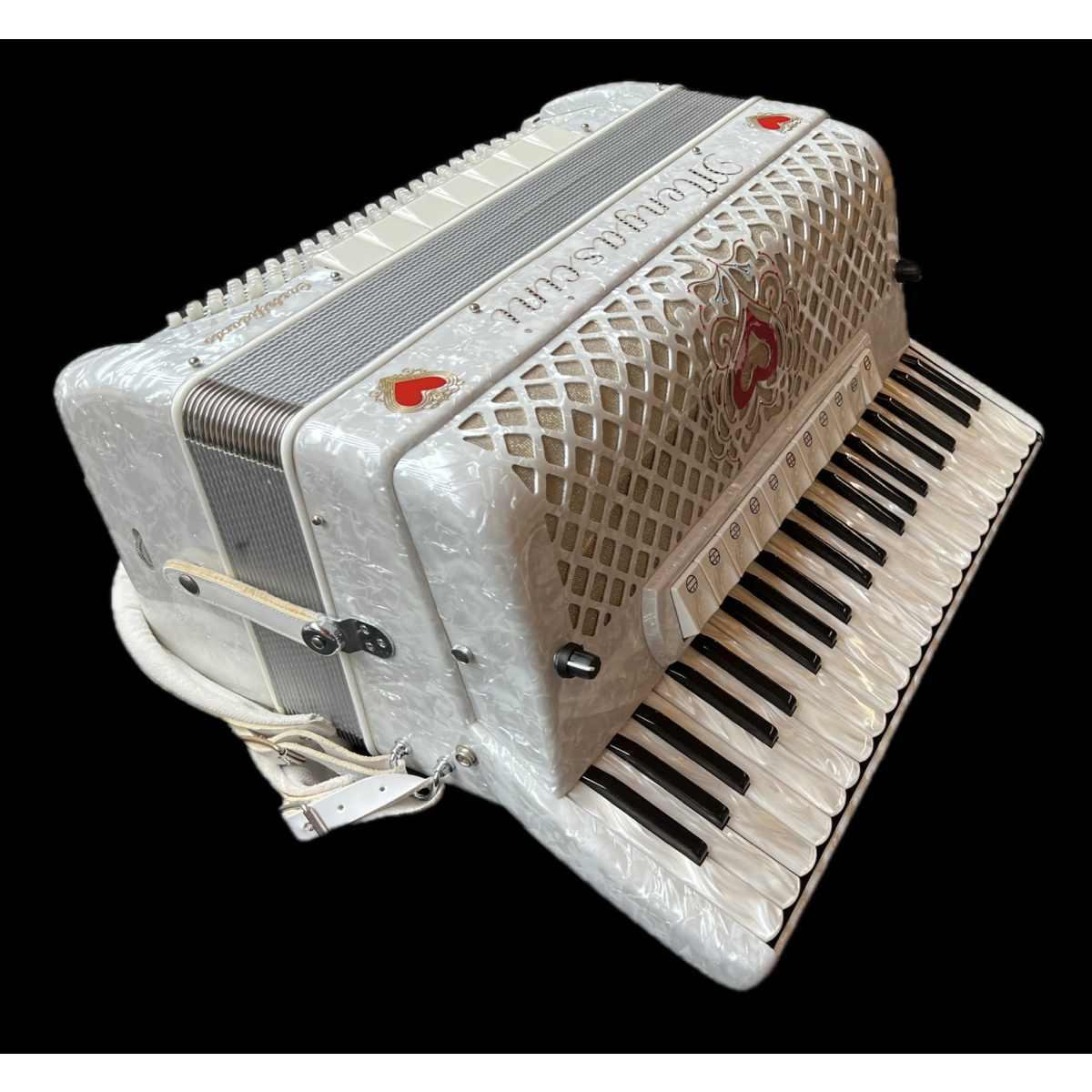 Fisarmonica mengascini 4/5 120 bassi 1 cassotto -  usata