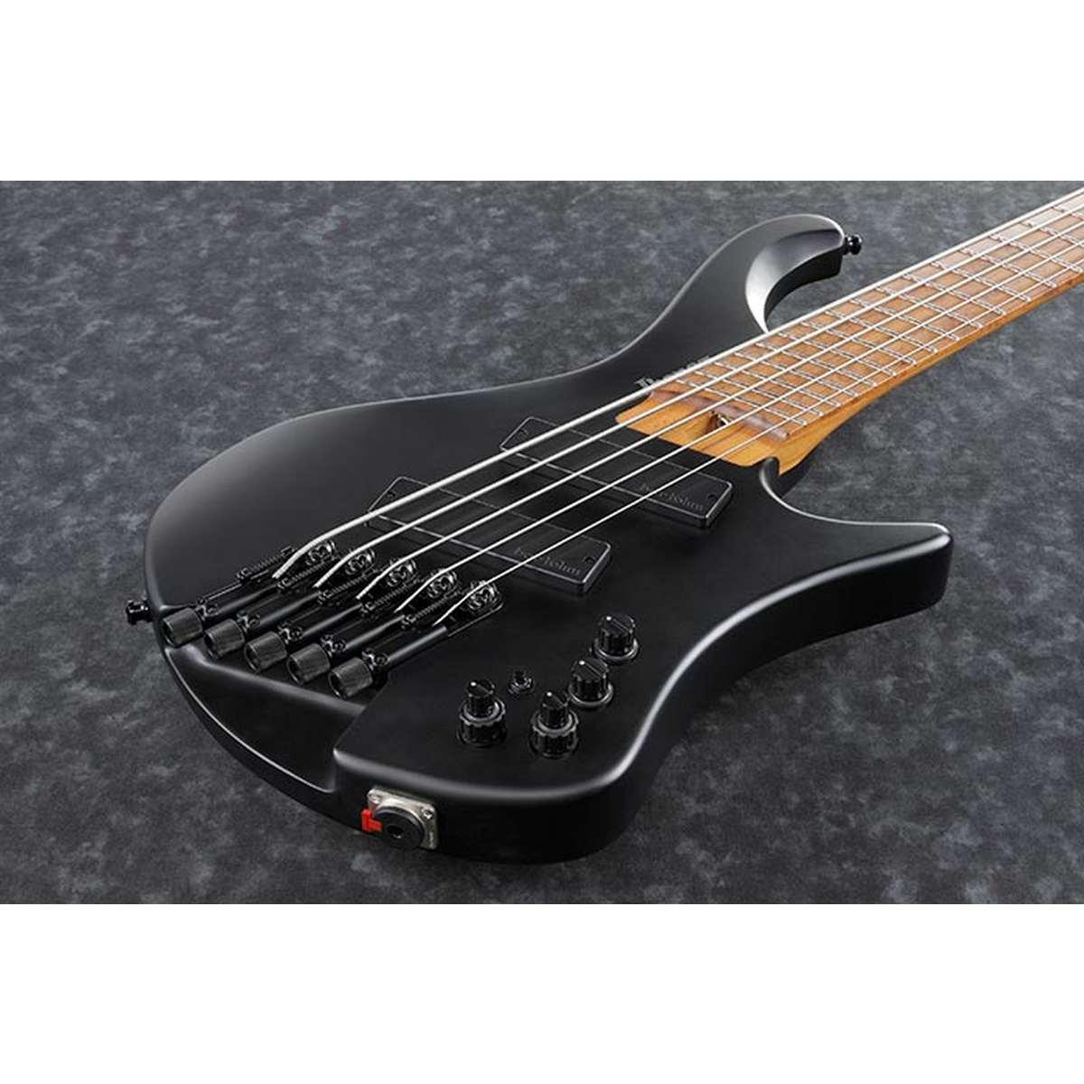 Ibanez ehb1005ms bkf black flat basso elettrico 4 corde