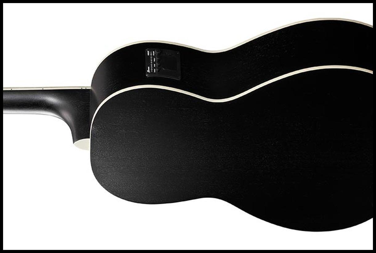 IBANEZ PN14MHE WK Weathered Black OPEN PORE CHITARRA ACUSTICA ELETTRIFICATA