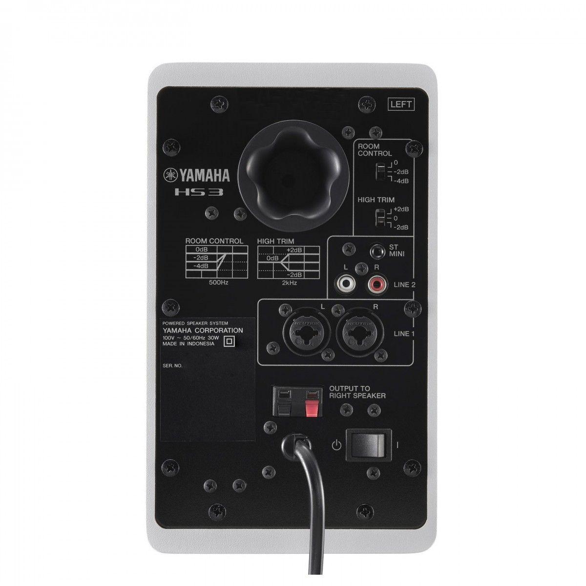 Yamaha hs3 white coppia di monitor da studio