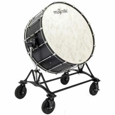 MAJESTIC Concert Bass Drum MFCB3622, Concert Black Series, 36"x22", field stand, Acc.