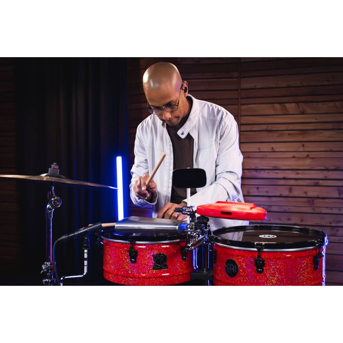 MEINL MR1415 Manolito Rodriguez Signature Timbales 14 & 15 Atomic Red