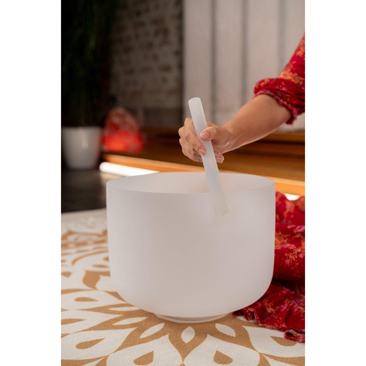 SONIC ENERGY CSBM12A3 Campana di cristallo da 12", nota A3, 440 Hz, chakra della fronte