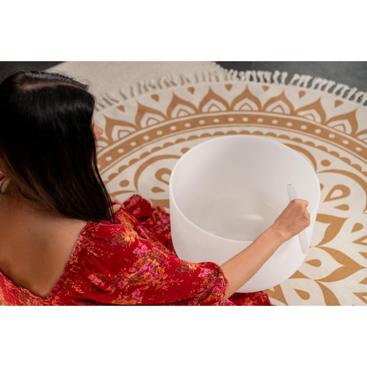 SONIC ENERGY CSB16C3 Campana di cristallo da 16", nota C3, 432 Hz, chakra della radice