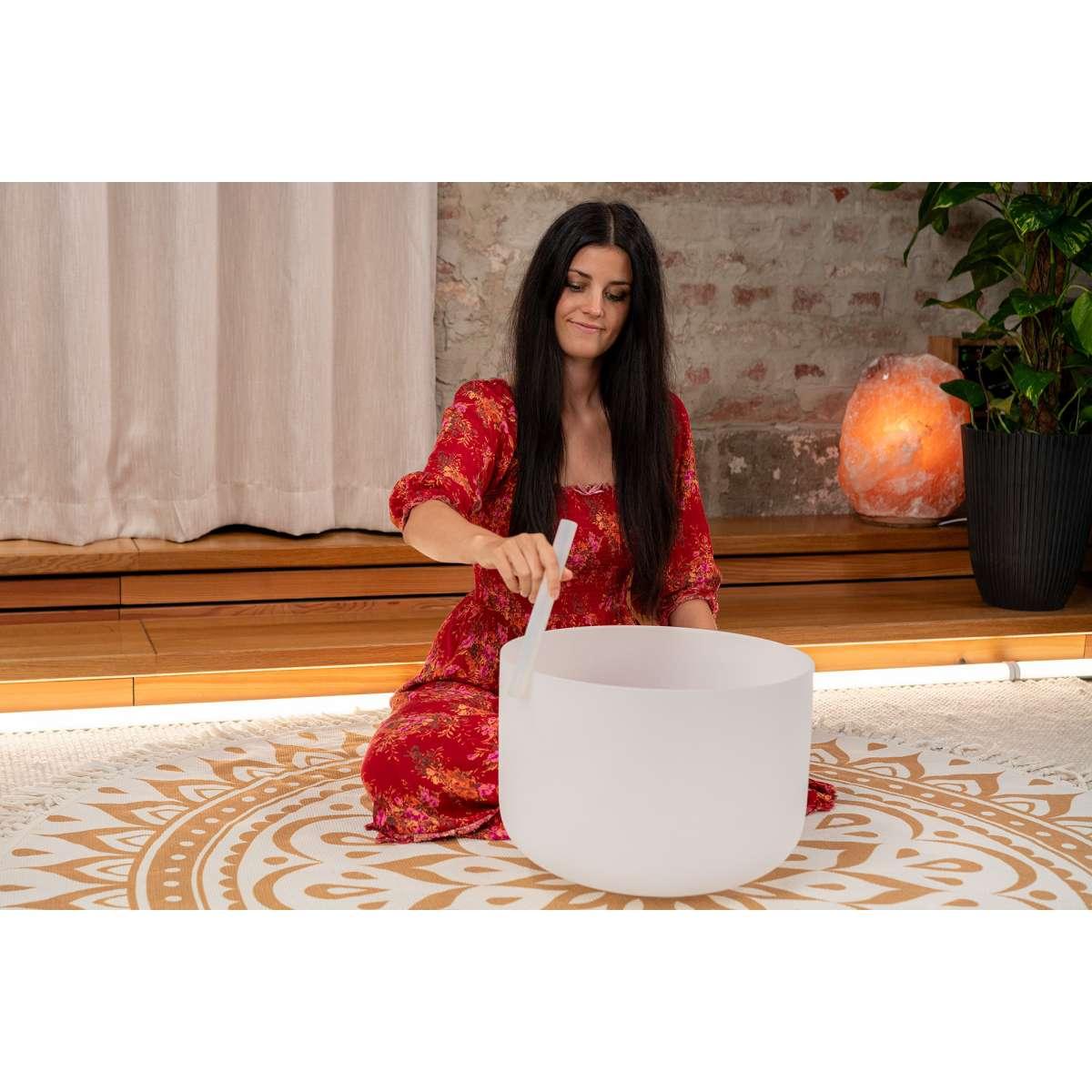 SONIC ENERGY CSB16C3 Campana di cristallo da 16", nota C3, 432 Hz, chakra della radice