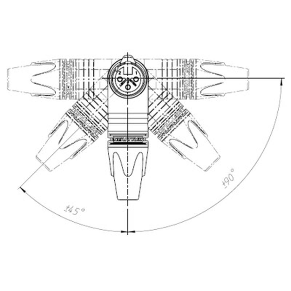NEUTRIK NC3FRX CONNETTORE AD ANGOLO XLR F 3 POLI<br />