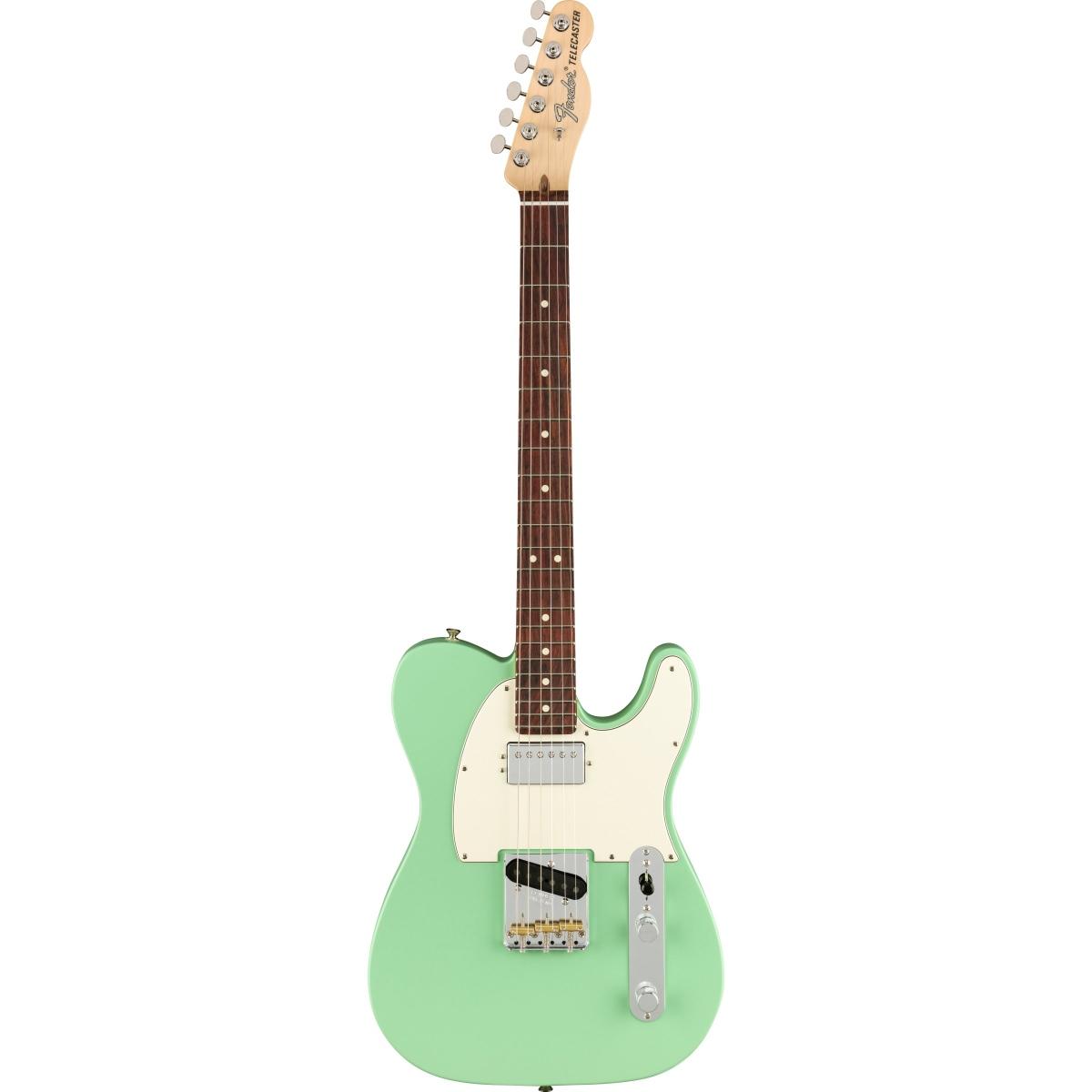 Fender american performer telecaster hum rw satin surf green chitarra elettrica