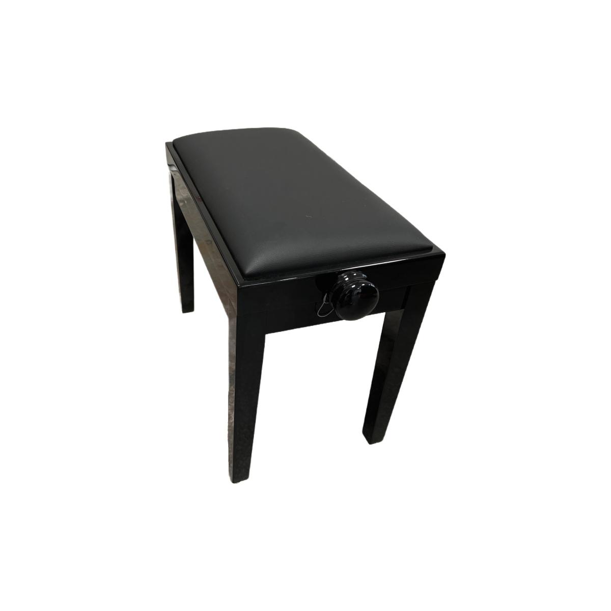 Discacciati 105 panchetta nero lucido in skay per pianoforte