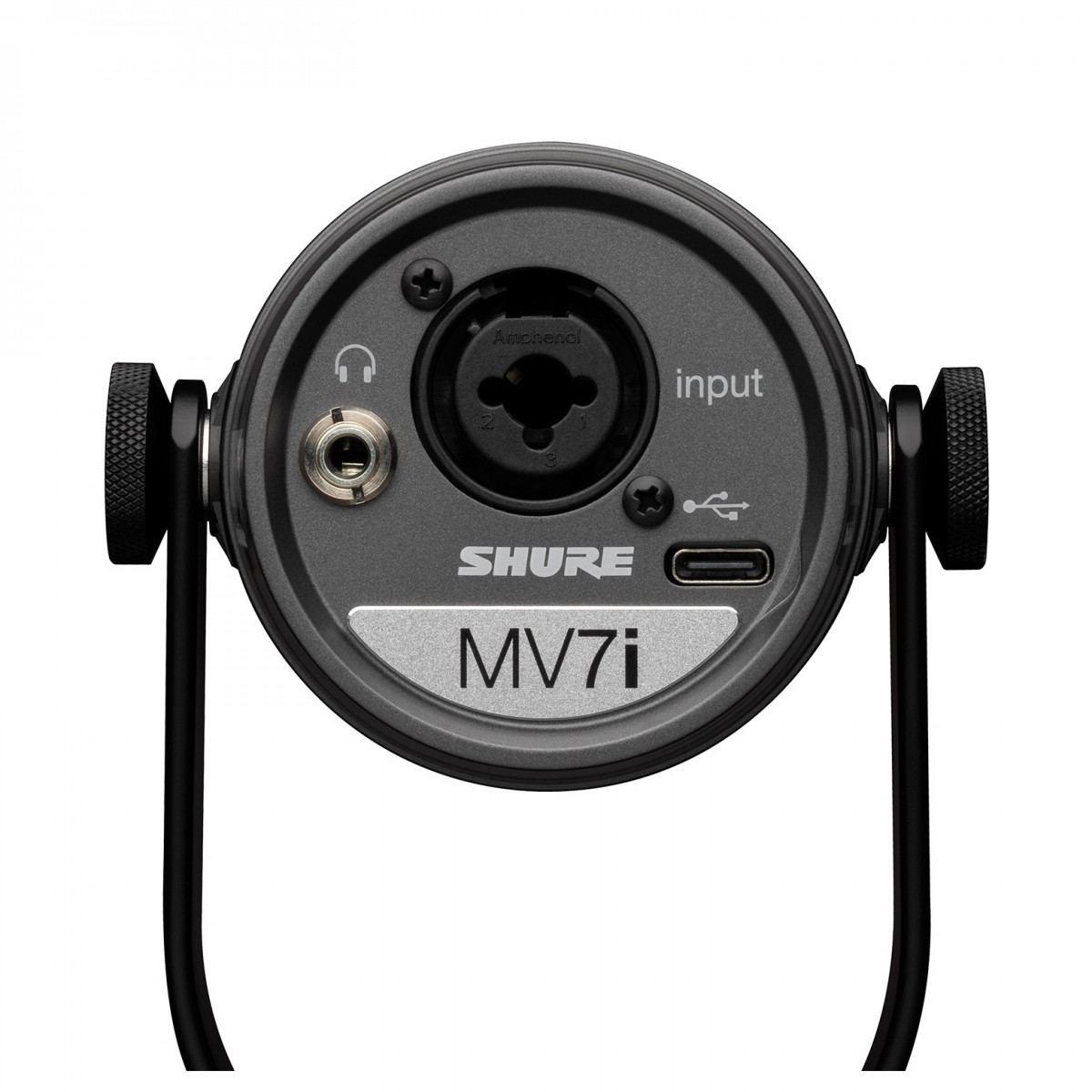 SHURE MV7i MICROFONO DINAMICO CARDIOIDE USB-C CON INTERFACCIA AUDIO E DSP