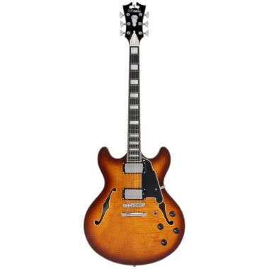 D'angelico premier dc dark iced tea burst chitarra semiacustica