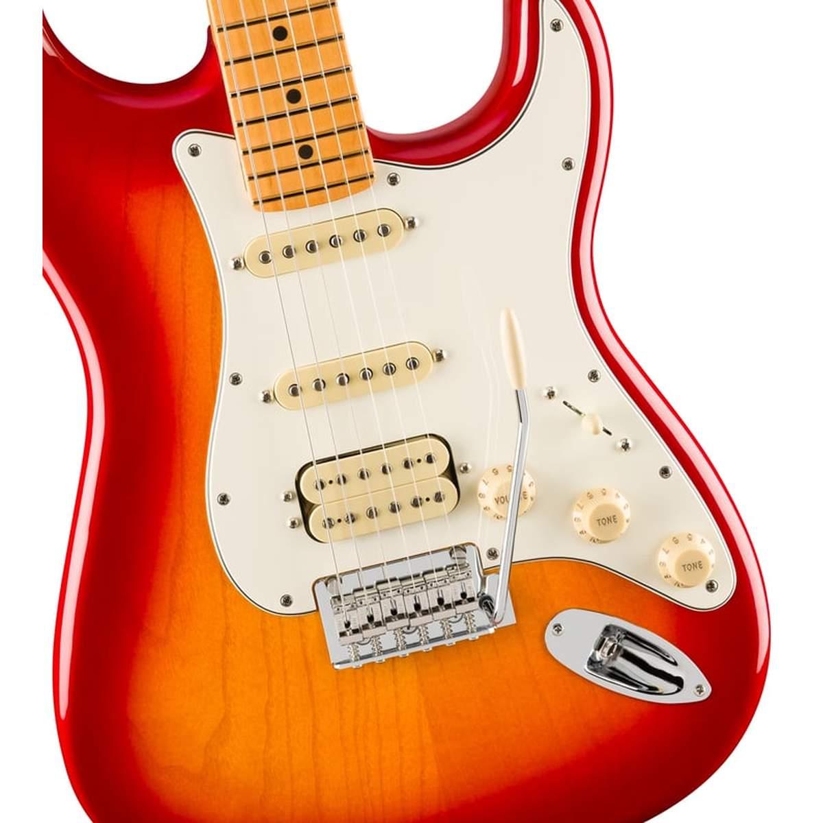 Fender player ii stratocaster hss mn aged cherry burst chitarra elettrica
