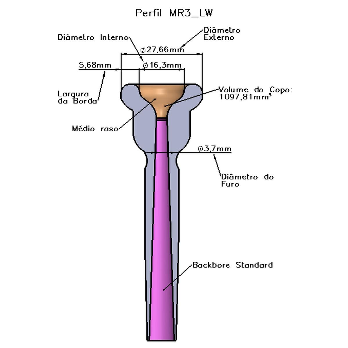 Padovani mr3hw premium bocchino per tromba
