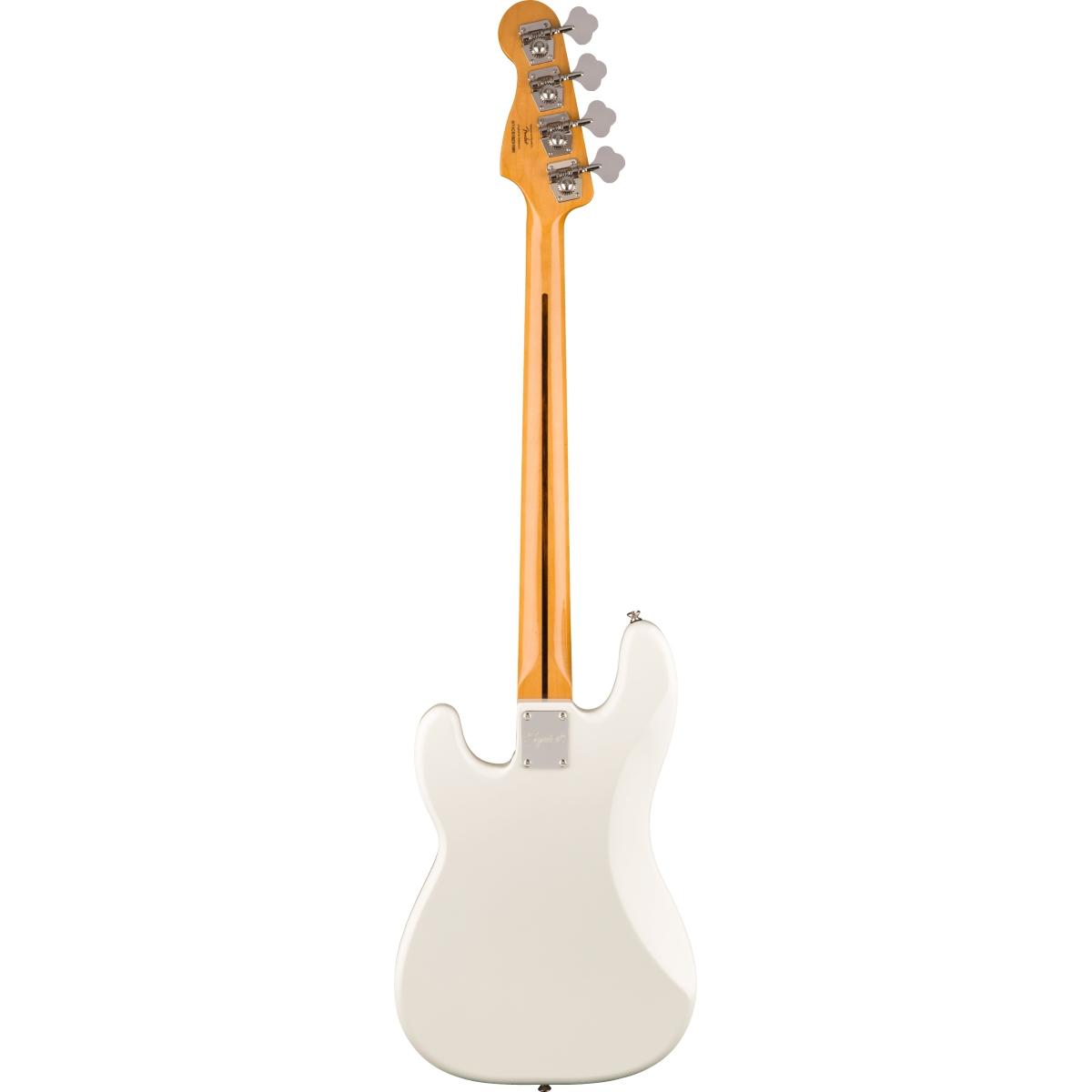 Fender classic vibe 60s precision lrl tspg olympic white basso elettrico 4 corde
