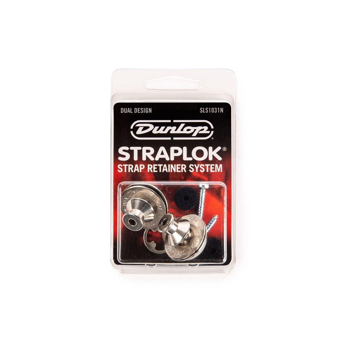 Dunlop sls1031n strap lock nickel security lock per chitarra e basso