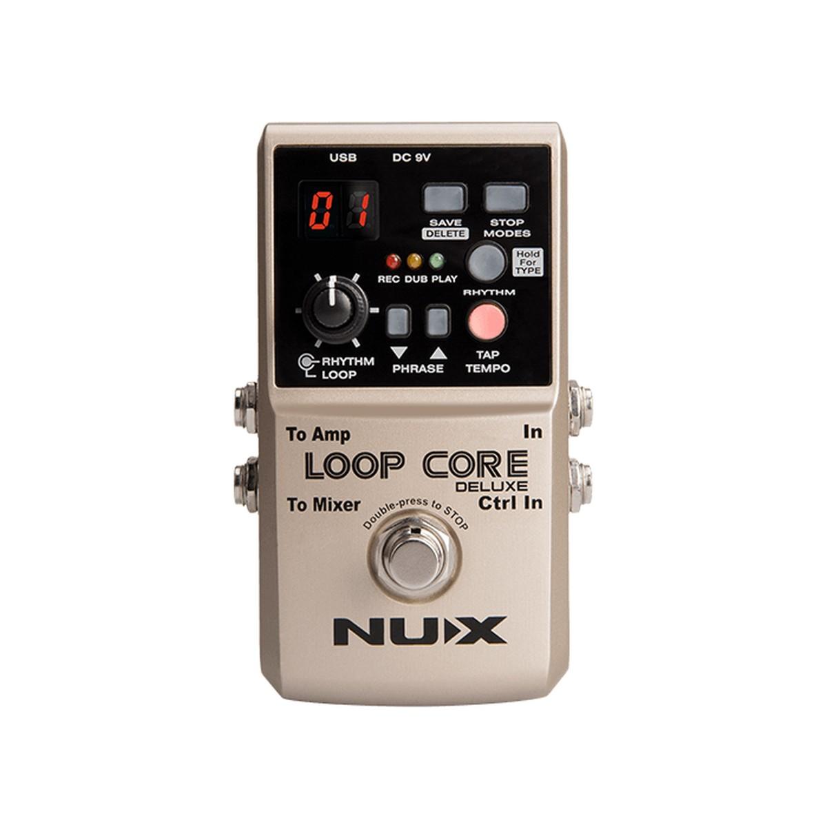 Nux loop core deluxe bundle kit effetto looper a pedale + doppio footswitch