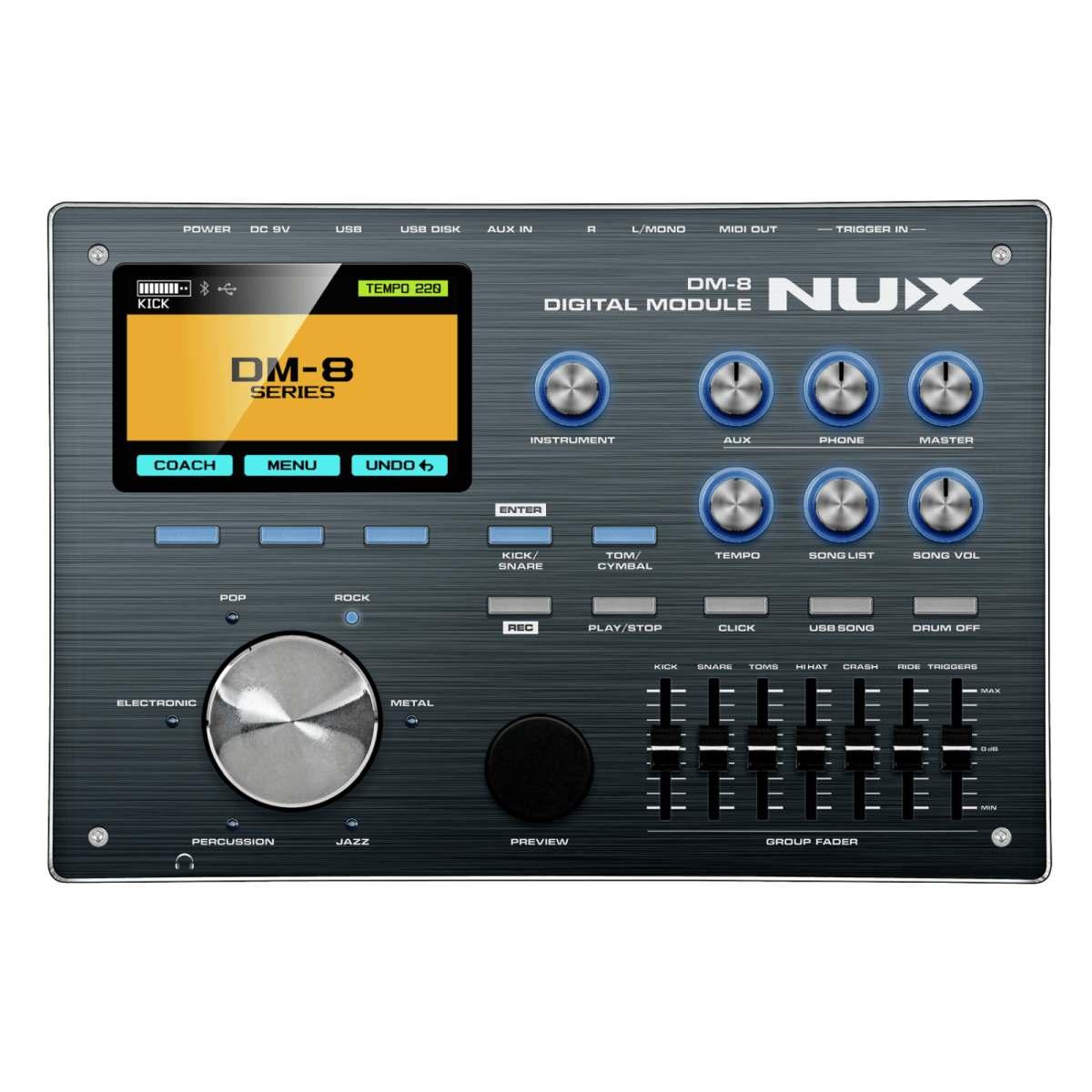 Nux dm-8 batteria elettronica con pelli mesh