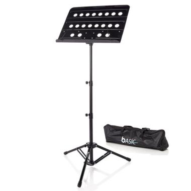 Bespeco bas200r leggio con tavola forata ripiegabile con custodia