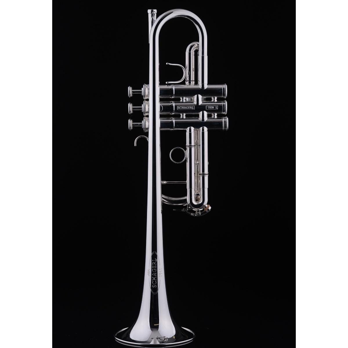 Schagerl 1961 l c2gr3 silver plated tromba in do sn scw 8156l
