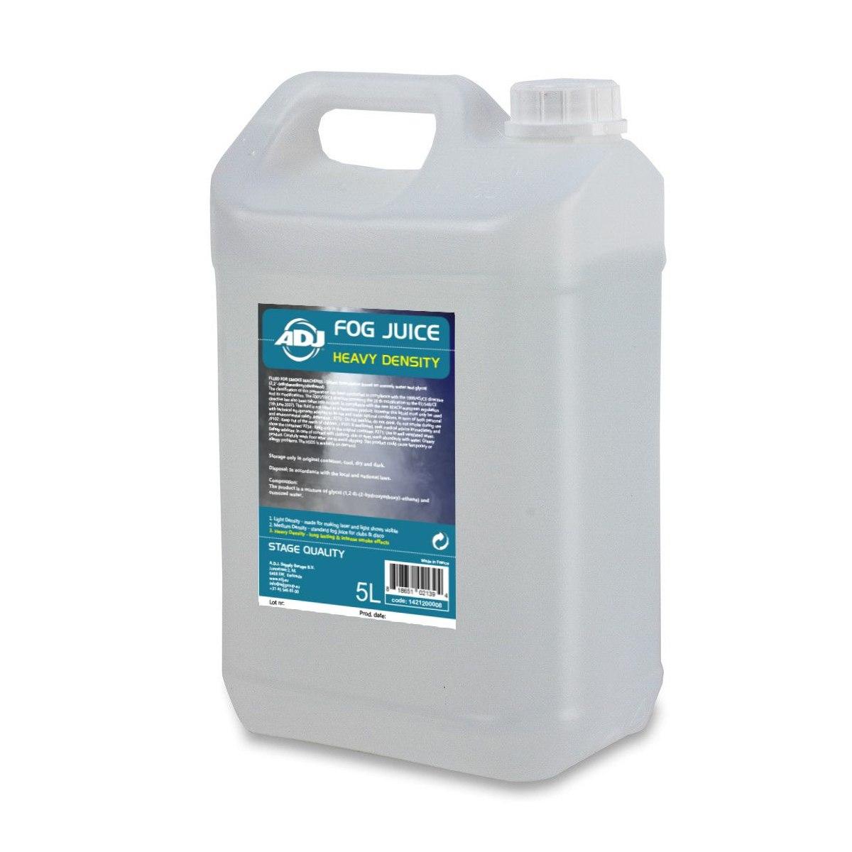 Adj fog juice heavy 5l liquido per macchine della nebbia heavy 5lt