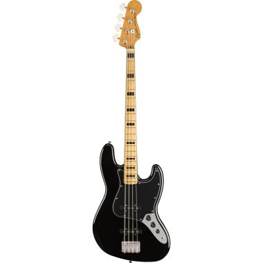 Fender classic vibes '70s jazz bass mn bpg black basso elettrico 4 corde