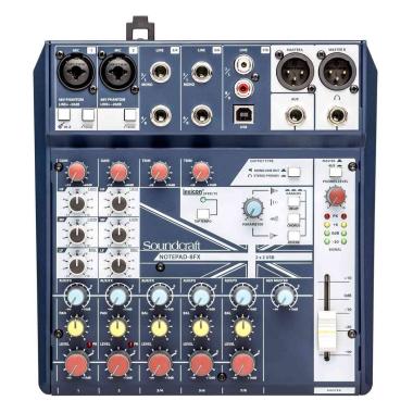 Soundcraft notepad 8fx mixer analogico usb 8 canali