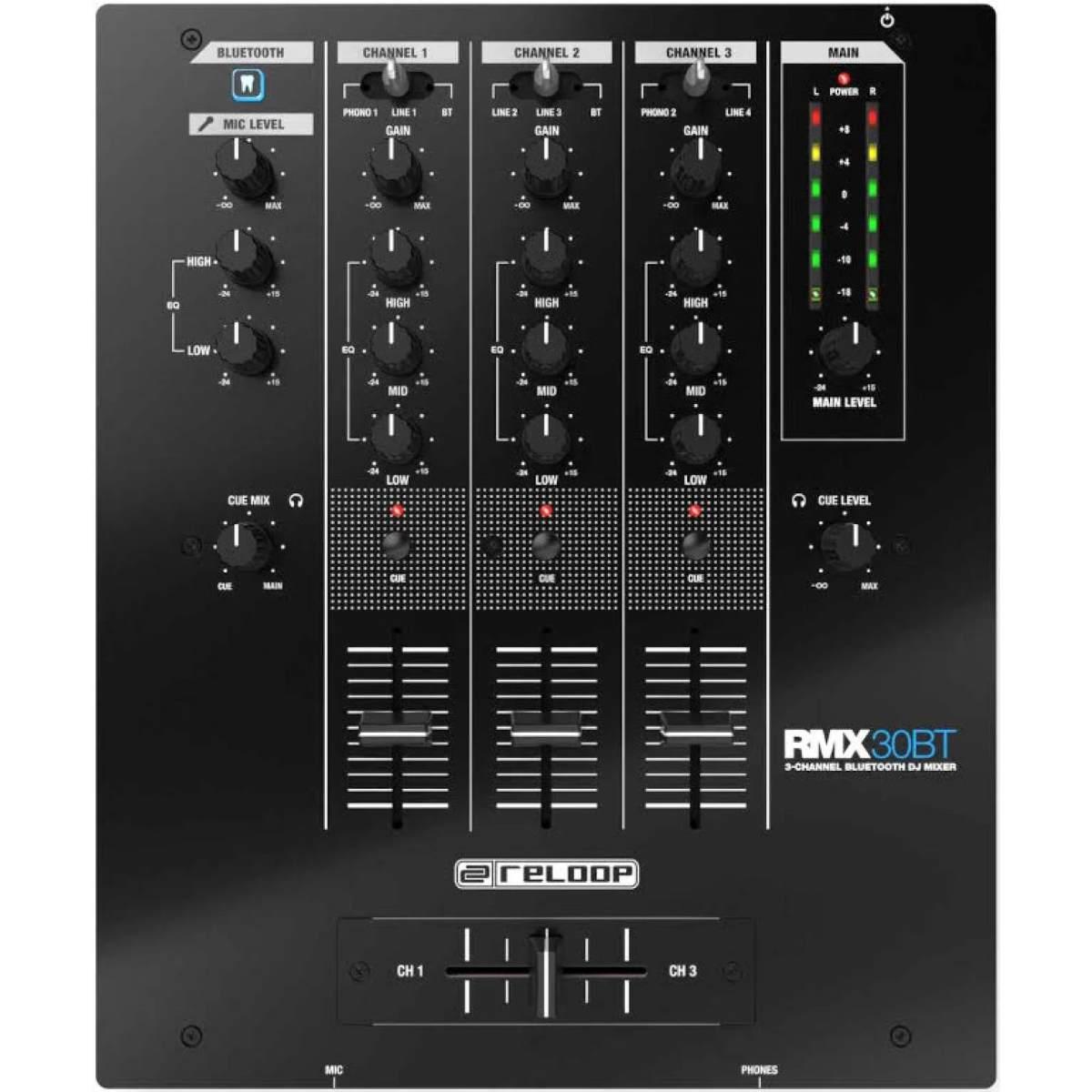 RELOOP RMX 30-BT Mixer DJ 3 Canali con Bluetooth