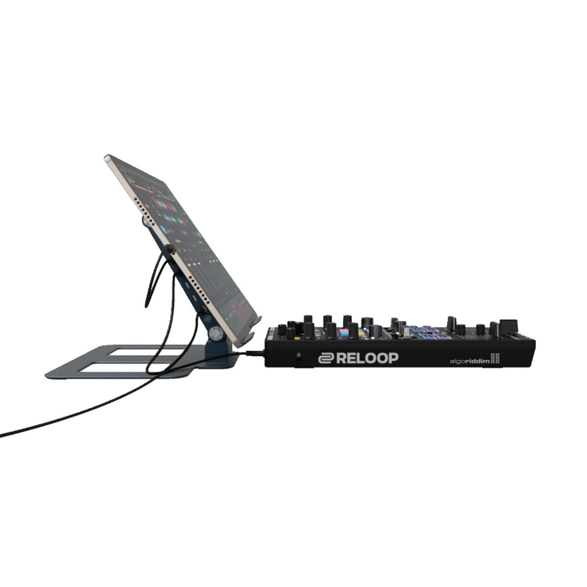 Reloop Stand Hub Pro Supporto Laptop DJ con Hub USB-C Integrato