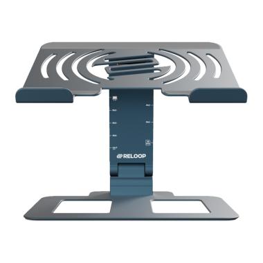 Reloop Stand Hub Pro Supporto Laptop DJ con Hub USB-C Integrato