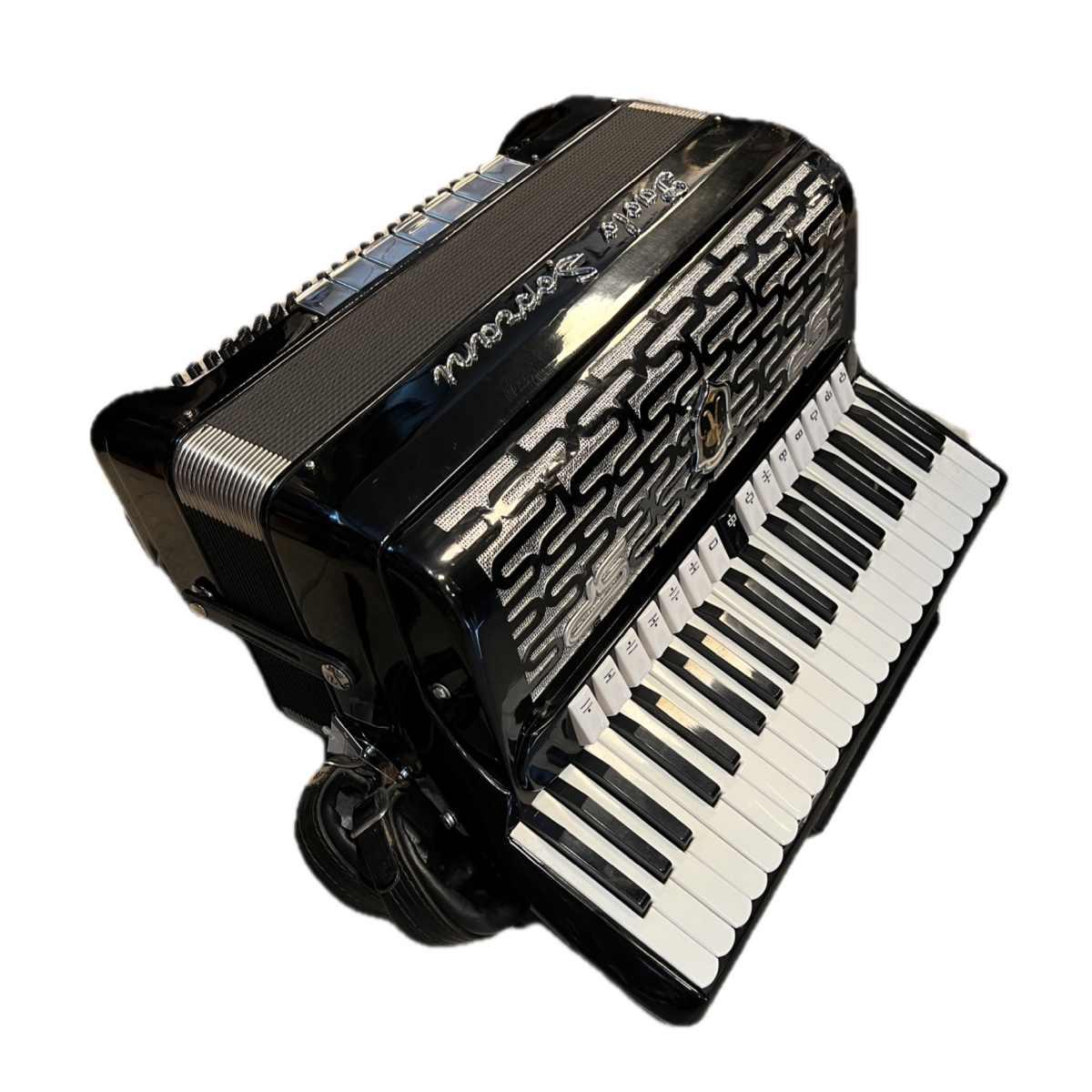 FISARMONICA PAOLO SOPRANI 120 BASSI 5/5 2 voci CASSOTTO (USATO)