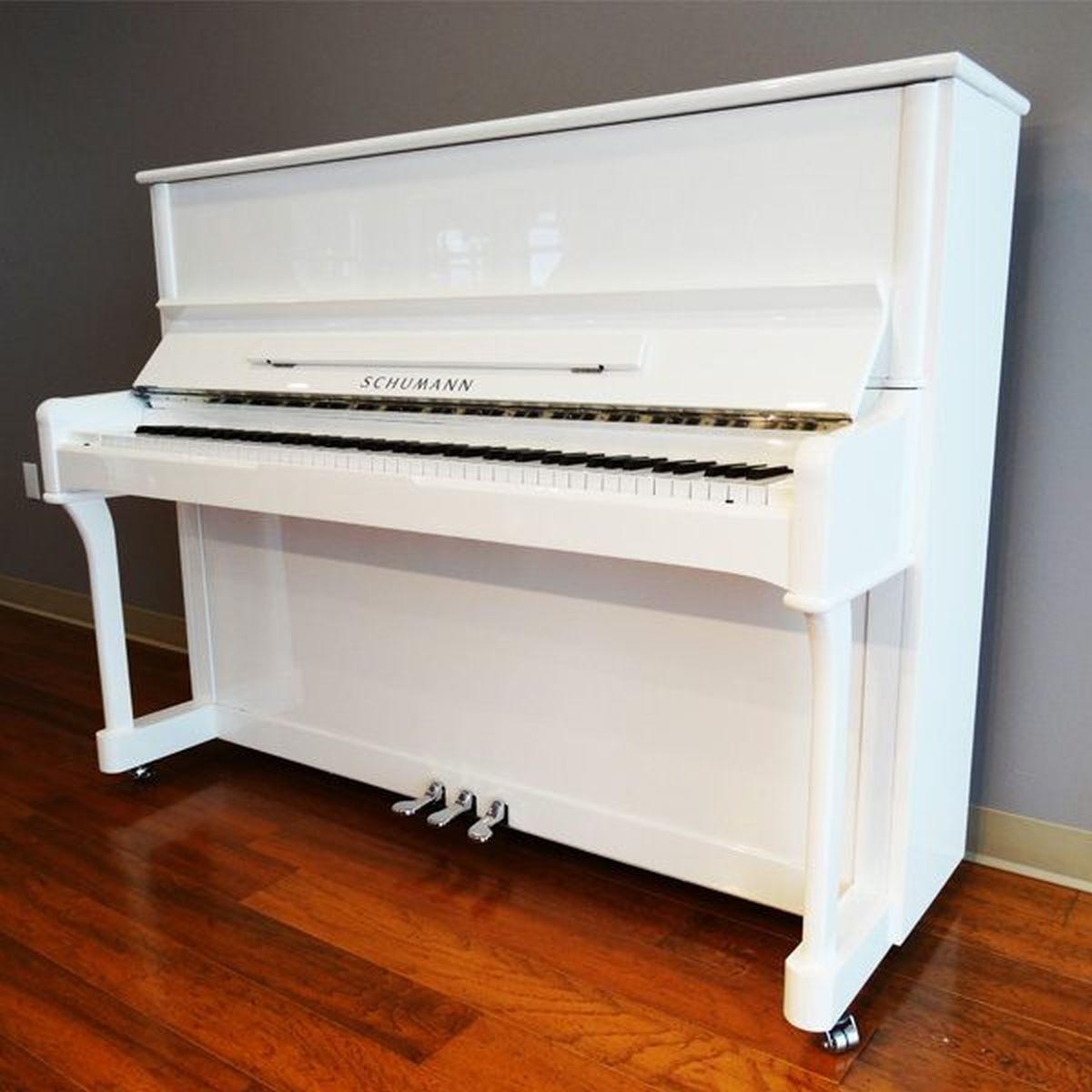 Schumann 120 bianco pianoforte verticale