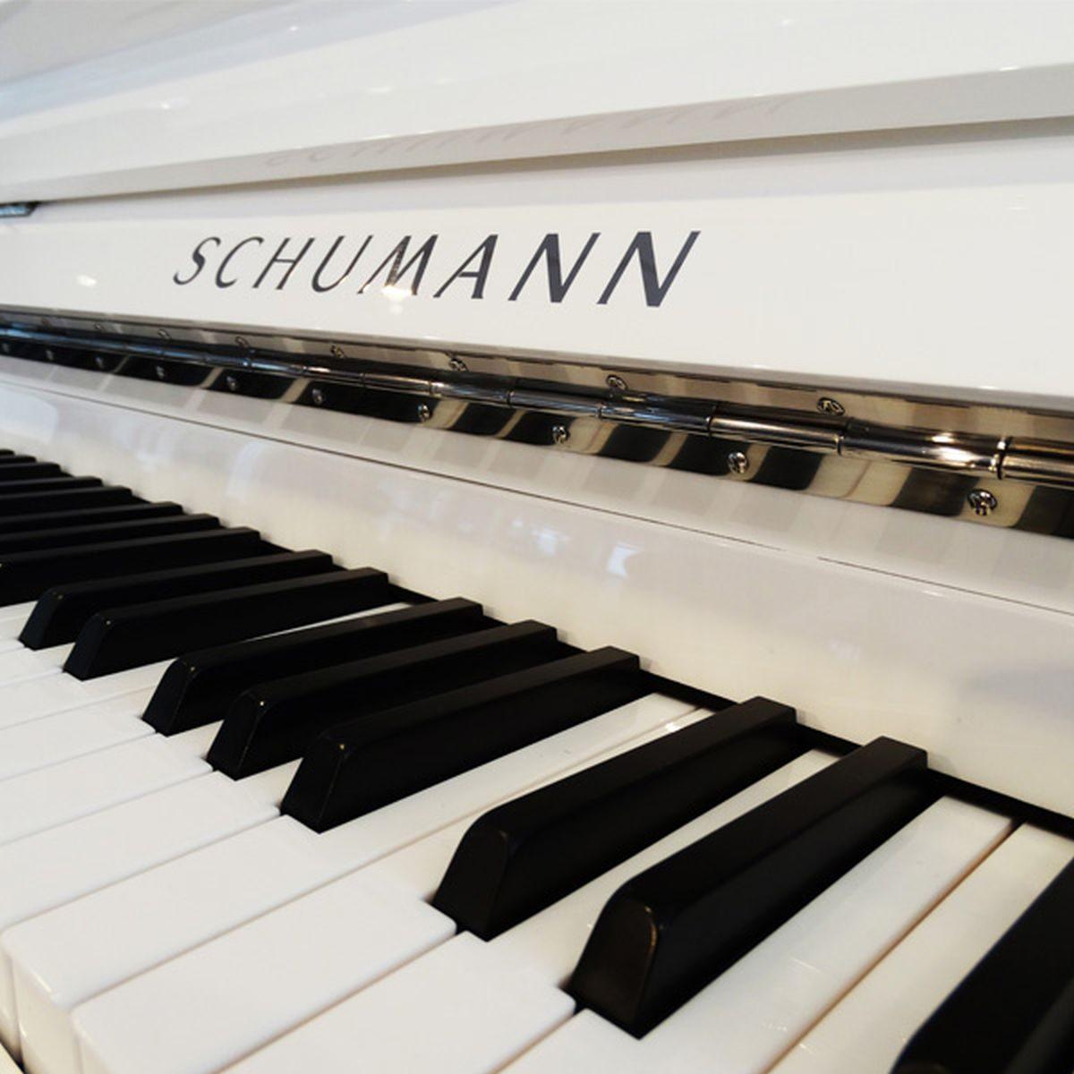 Schumann 120 bianco pianoforte verticale