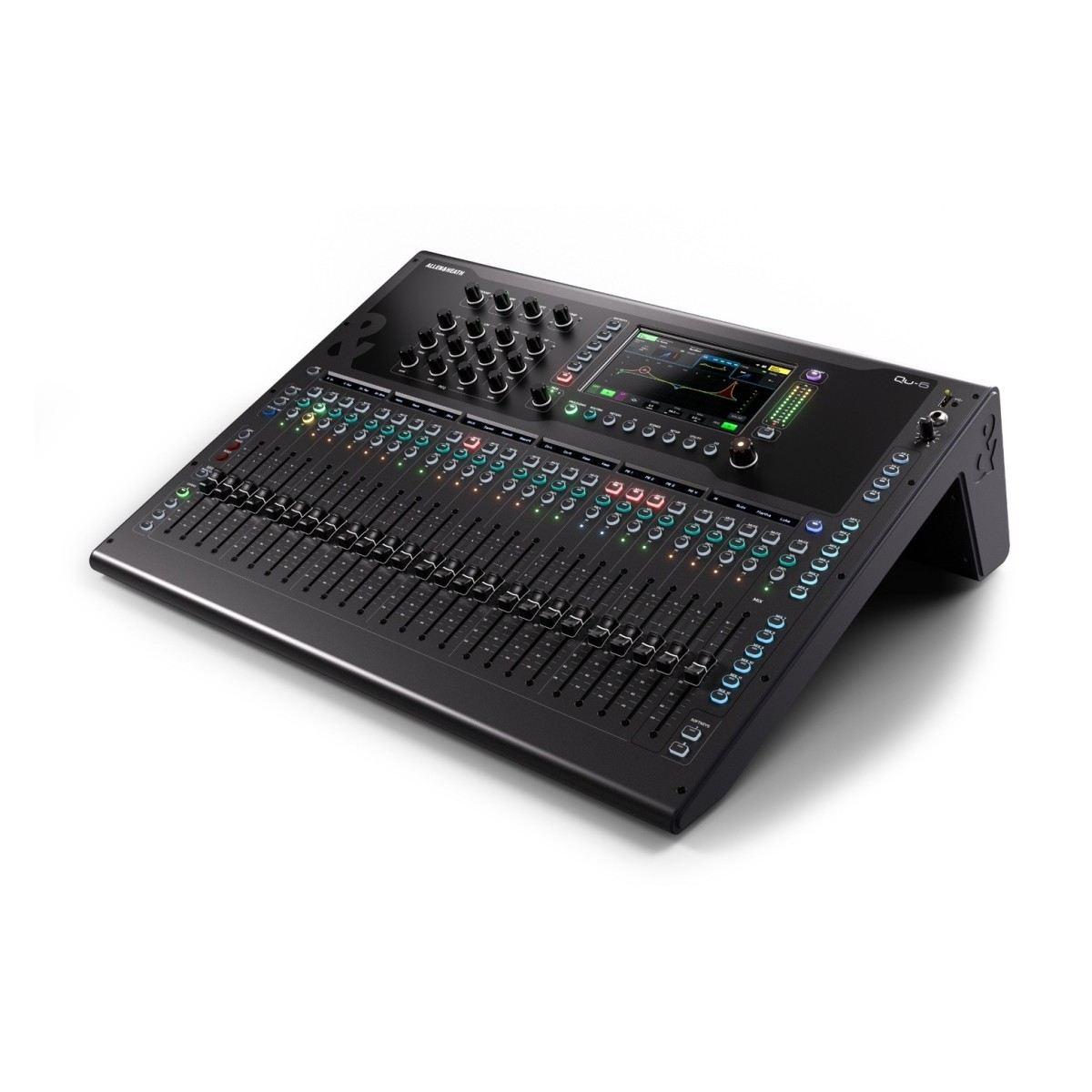 Allen & heath qu-6 mixer digitale 24 in 16out 25 fader motorizzati