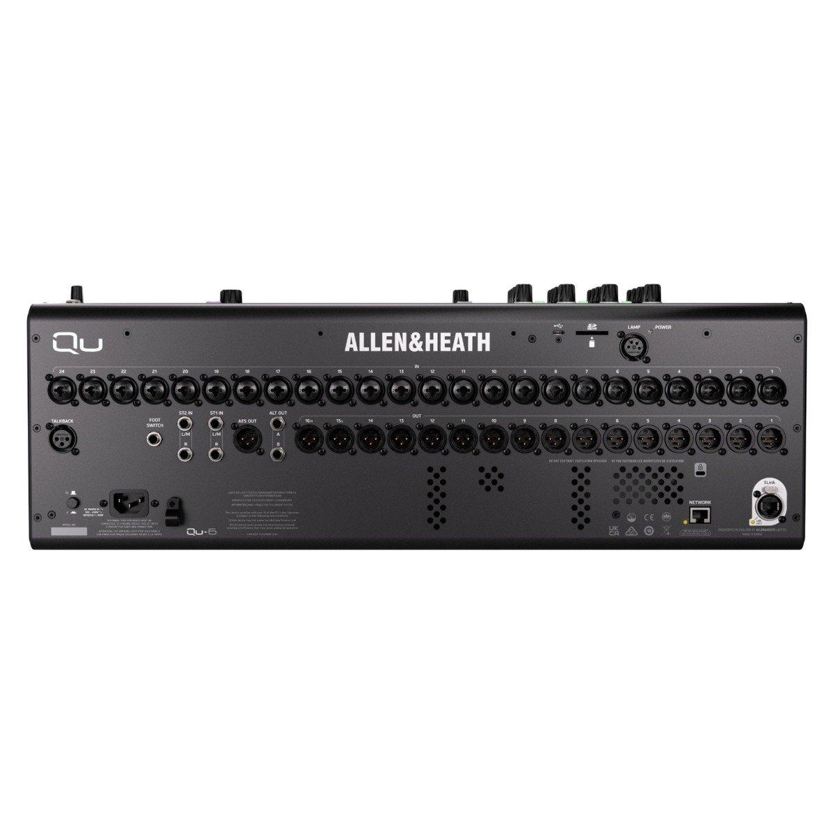 Allen & heath qu-6 mixer digitale 24 in 16out 25 fader motorizzati