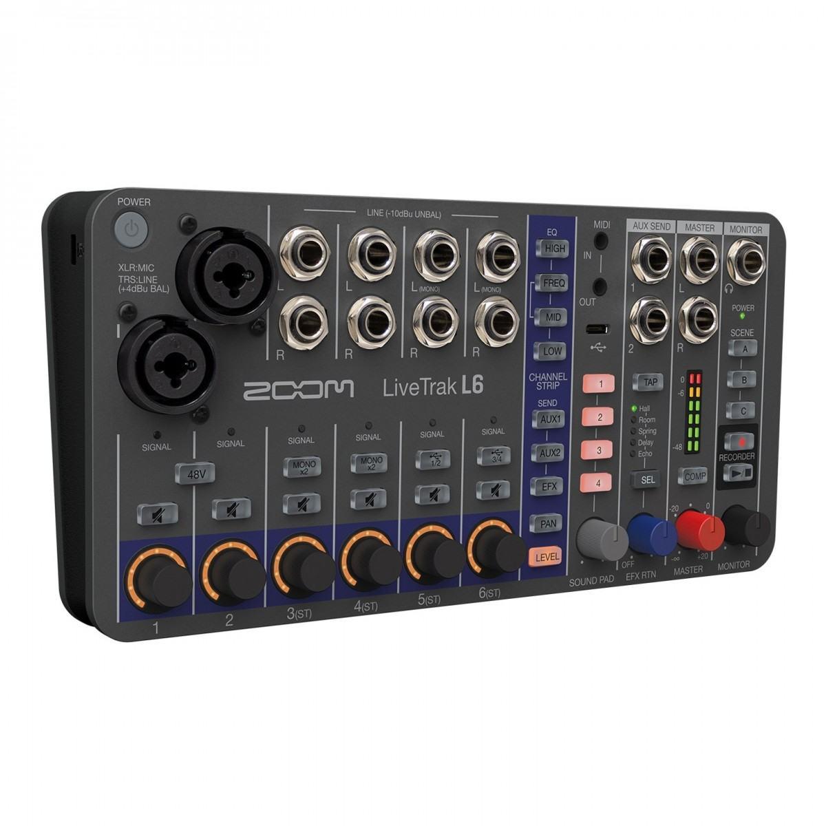 ZOOM L6 MIXER DIGITALE 6 CANALI - 32 Bit Floating Point