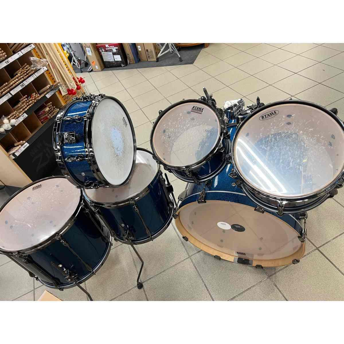 TAMA Superstar Hyper-Drive Maple Indigo Sparkle Cassa 22 - USATO GARANTITO