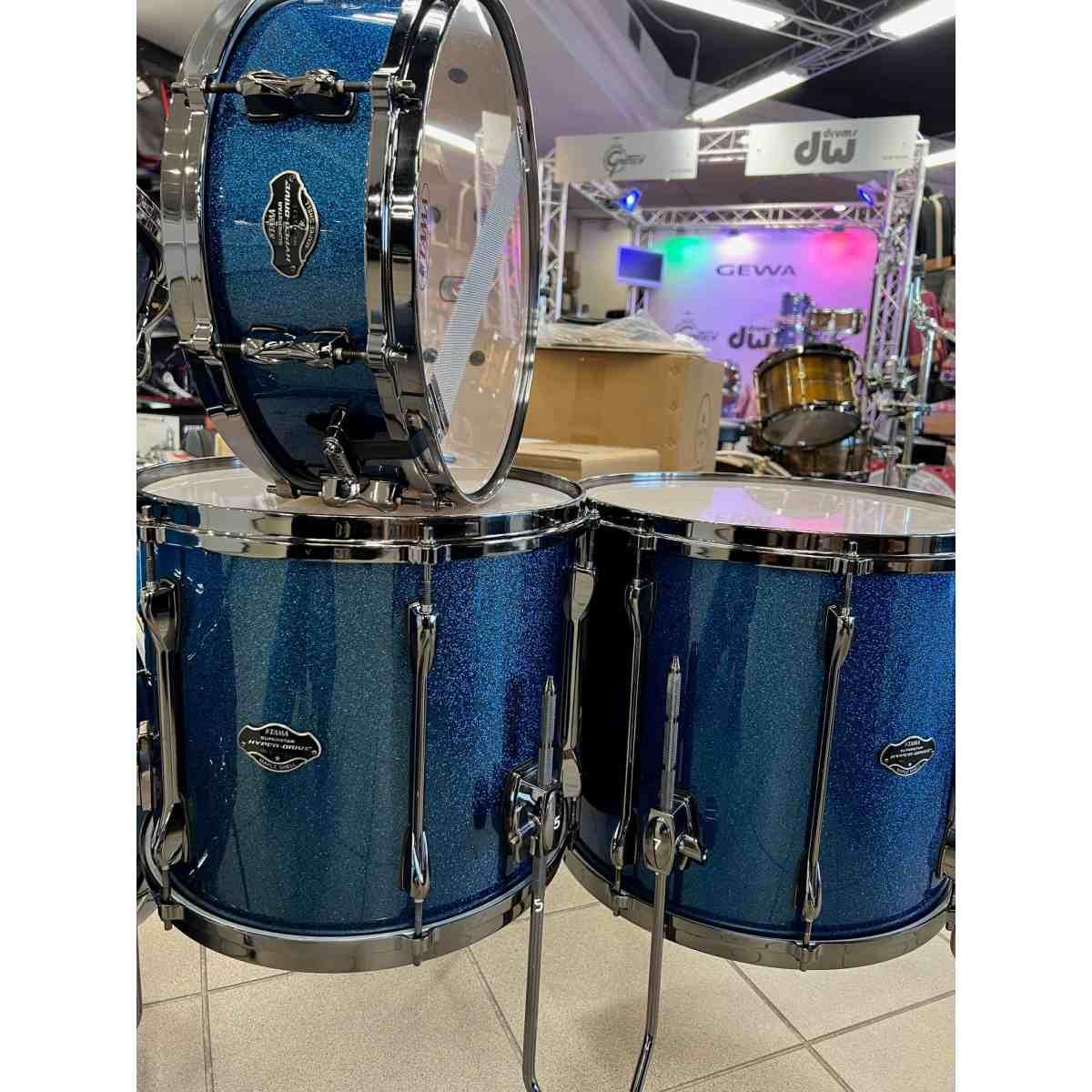 TAMA Superstar Hyper-Drive Maple Indigo Sparkle Cassa 22 - USATO GARANTITO