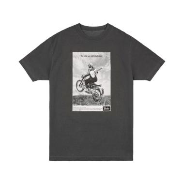 Fender vintage ad biker tee graphite t shirt (l)