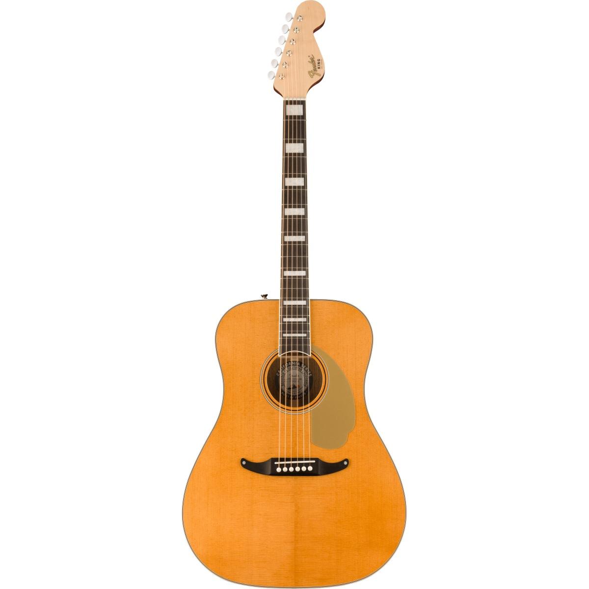 Fender king vintage ov gold aged natural chitarra acustica elettrificata