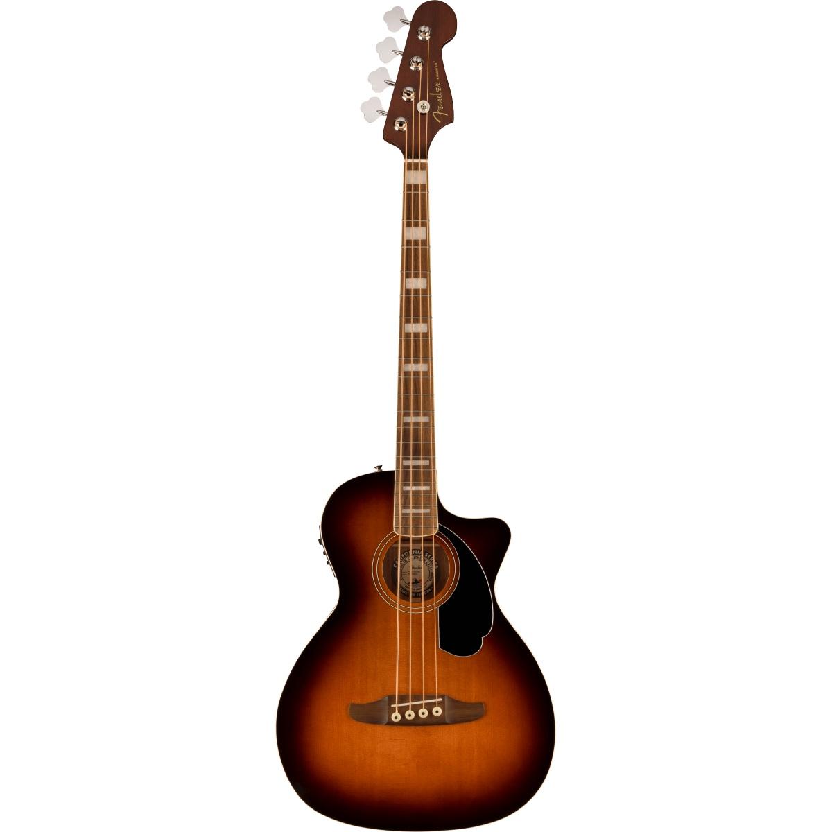 Fender kingman shaded edge burst basso acustico elettrificato 4 corde