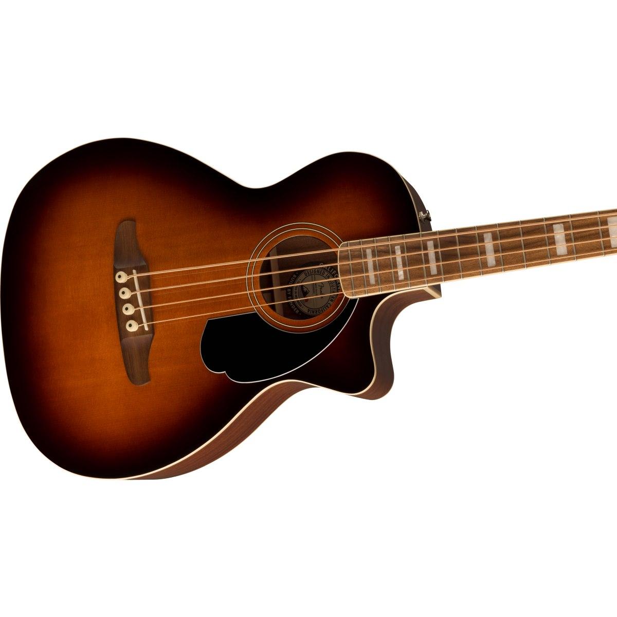 Fender kingman shaded edge burst basso acustico elettrificato 4 corde