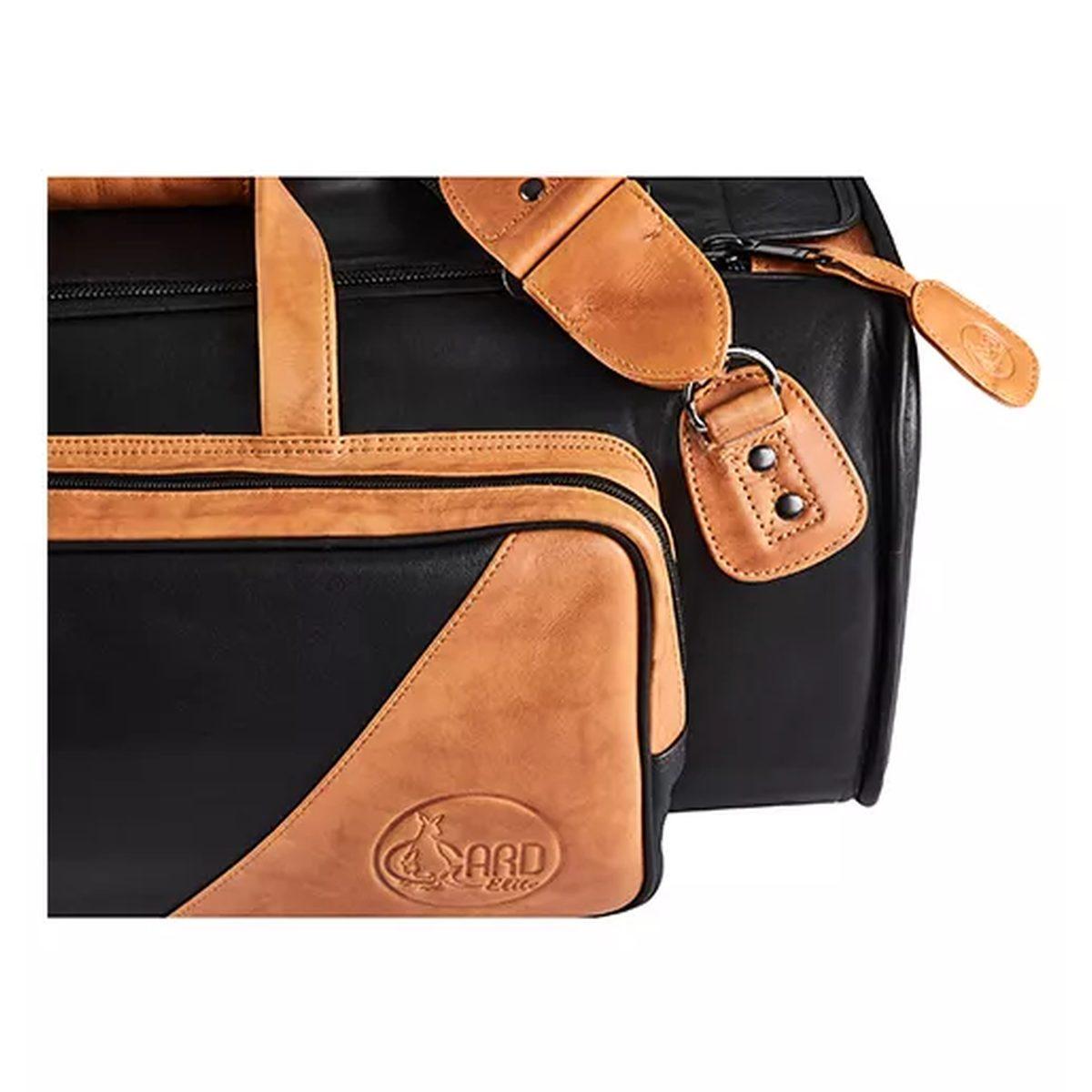 Gard 17 elk elite custodia per tromba e flicorno in pelle nera con inserti marroni