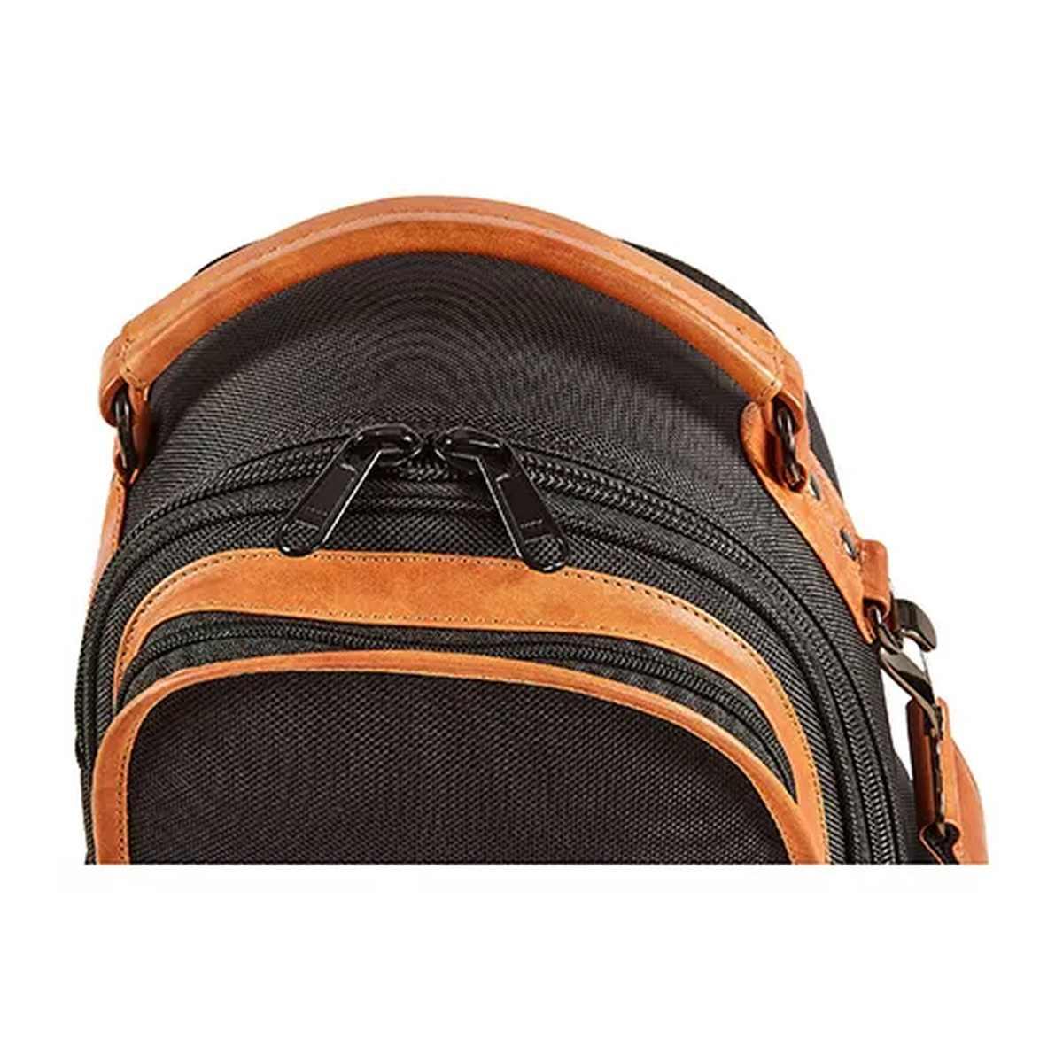 Gard 121 esk elite custodia doppia per sax alto e sax soprano nera con inserti marroni