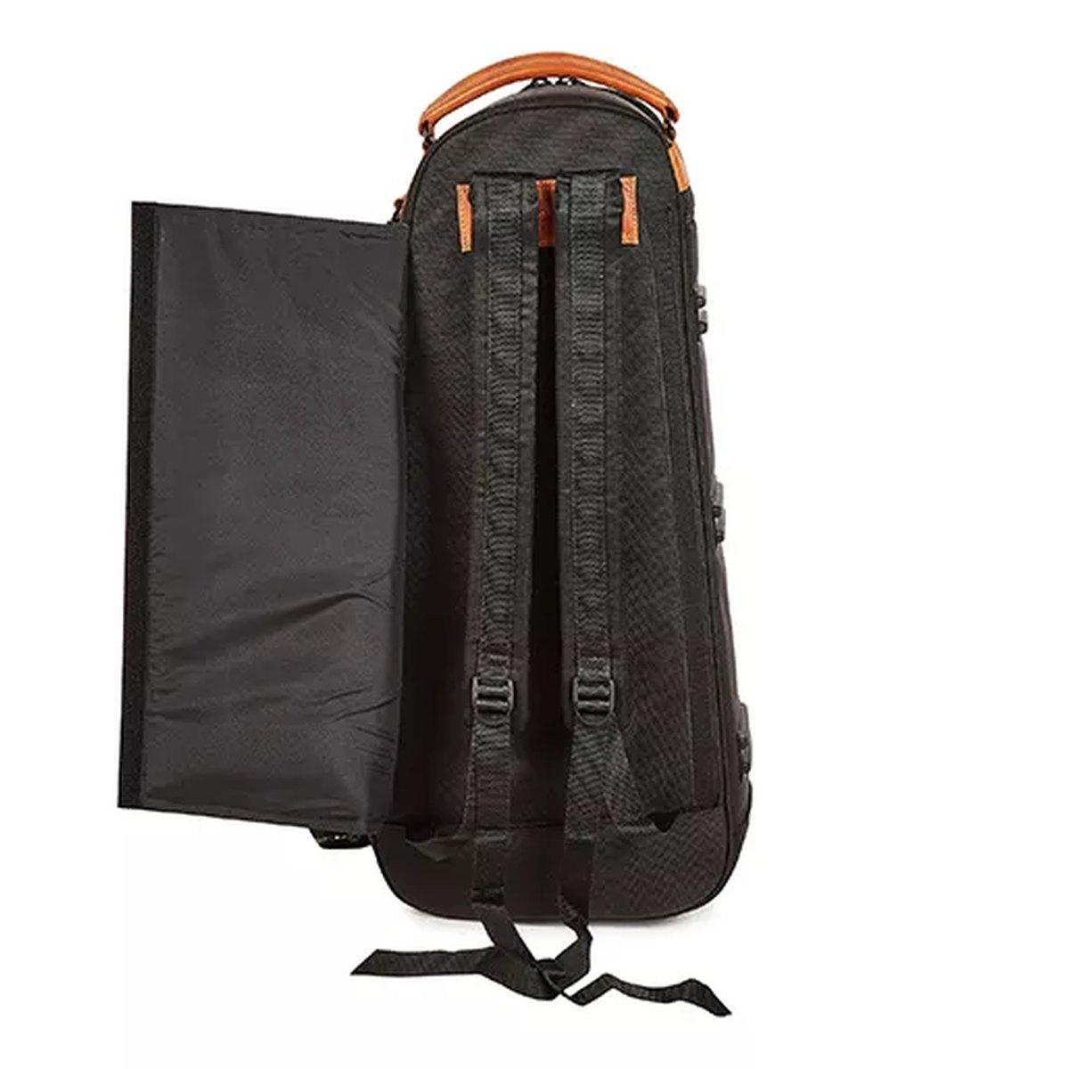 Gard 121 esk elite custodia doppia per sax alto e sax soprano nera con inserti marroni