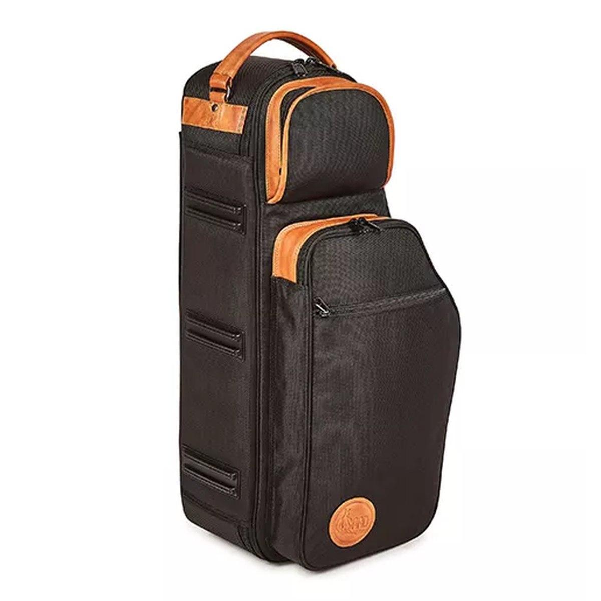 Gard 121 esk elite custodia doppia per sax alto e sax soprano nera con inserti marroni