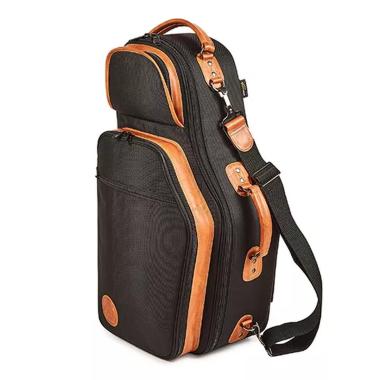 Gard 121 esk elite custodia doppia per sax alto e sax soprano nera con inserti marroni