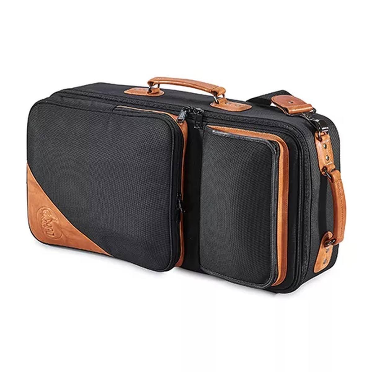 Gard 5 ecsk custodia nera per 3 trombe con inserti marroni