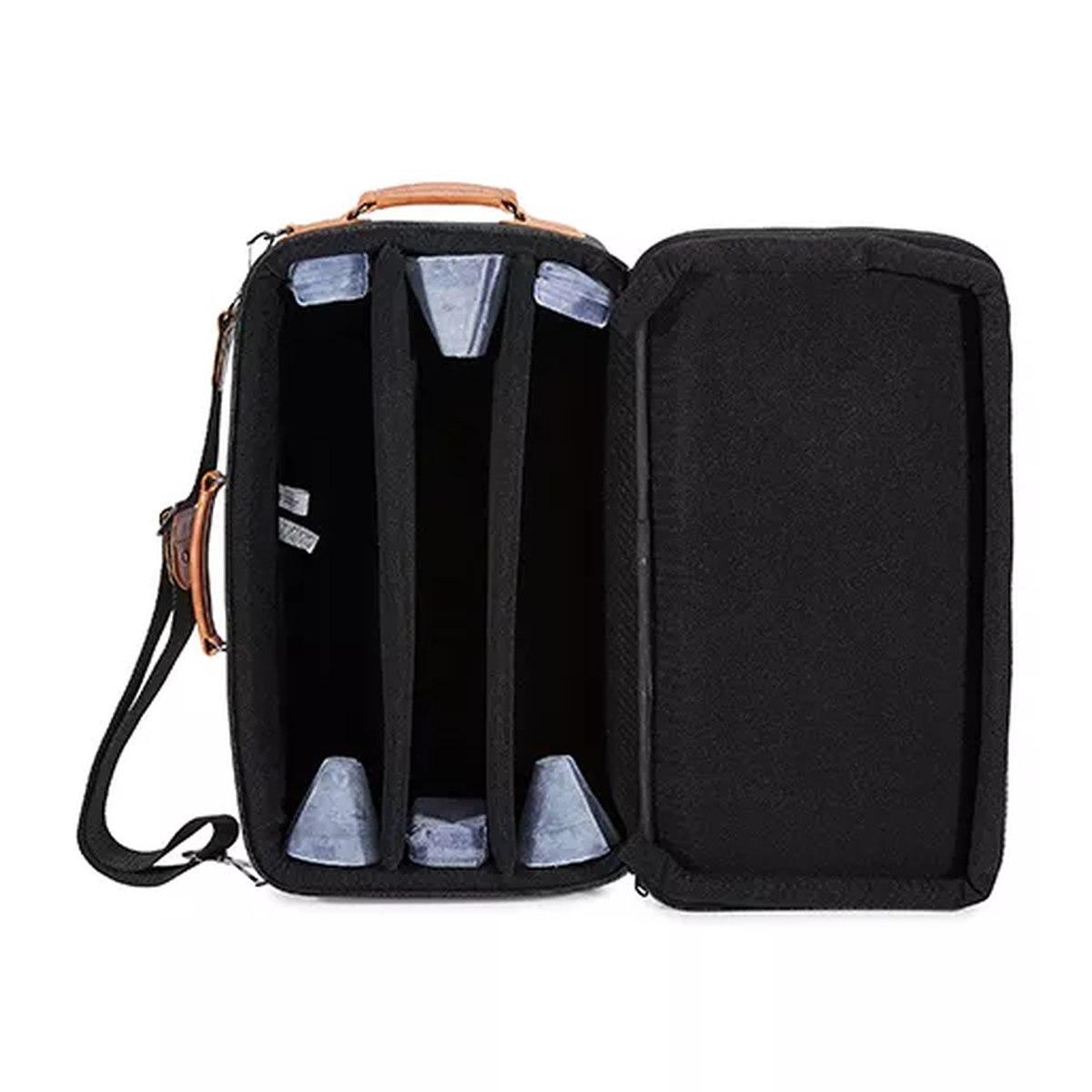 Gard 5 ecsk custodia nera per 3 trombe con inserti marroni